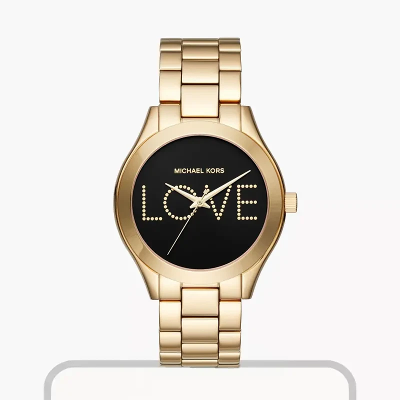 Michael Kors Slim Runway Gold-tone Ladies Watch- MK3803